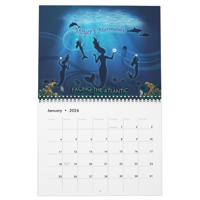 Moyer's Mermaids Calender 2012 Kalender (Jan 2026)