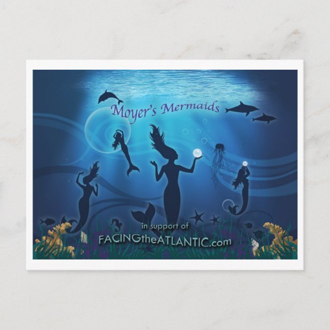 Moyer's Mermaids Postkarte (Vorderseite)