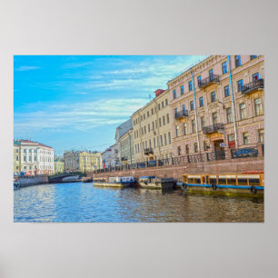 Moyka River, Sankt Petersburg, Russland Poster