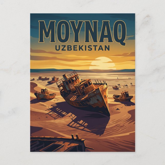 Moynaq Usbekistan Postkarte (Vorderseite)