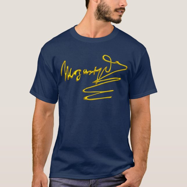 MOZART / 3D-Gold-Signatur T-Shirt (Vorderseite)