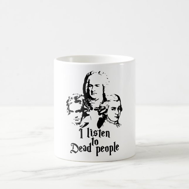 Mozart Bach Beethoven Kaffeetasse (Mittel)