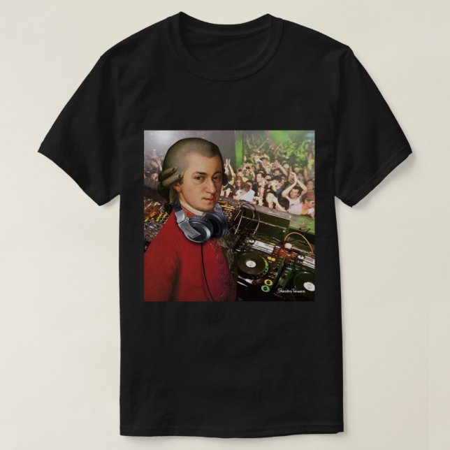Mozart Classical Music [CC-CatCow] T-Shirt (Design vorne)