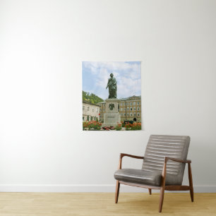 Mozart-Denkmal in Salzburg, Österreich Wandteppich