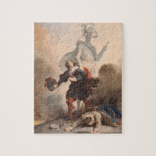 Mozart Don Giovanni Opera Vintage Illustration Puzzle