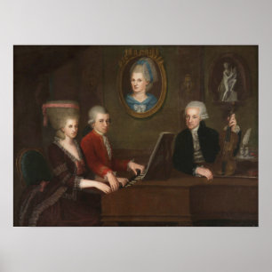 Mozart-Familienportrait Poster