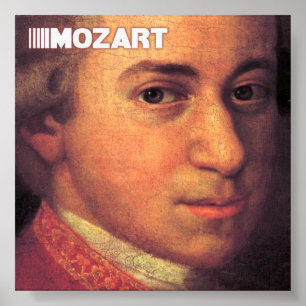 Mozart Fine Art on Leinwand Poster