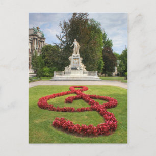Mozart-Gedenkstätte in Burggarten Wien Österreich Postkarte