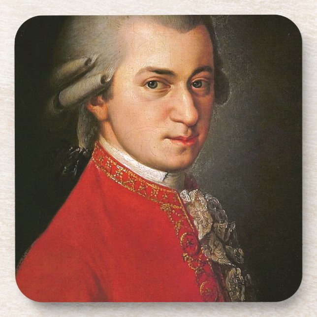 Mozart Getränkeuntersetzer (Vorderseite)