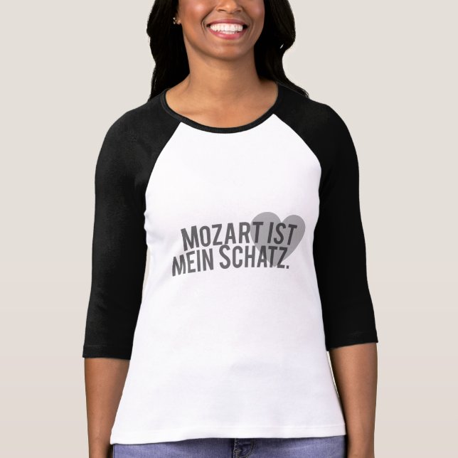 Mozart ist mein Schatz Tri-Blend Shirt (Vorderseite)