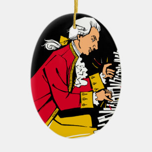Mozart Keramik Ornament