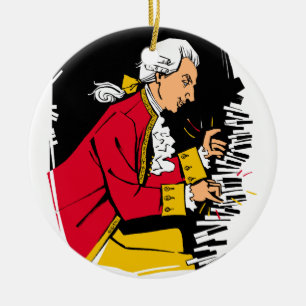 Mozart Keramik Ornament