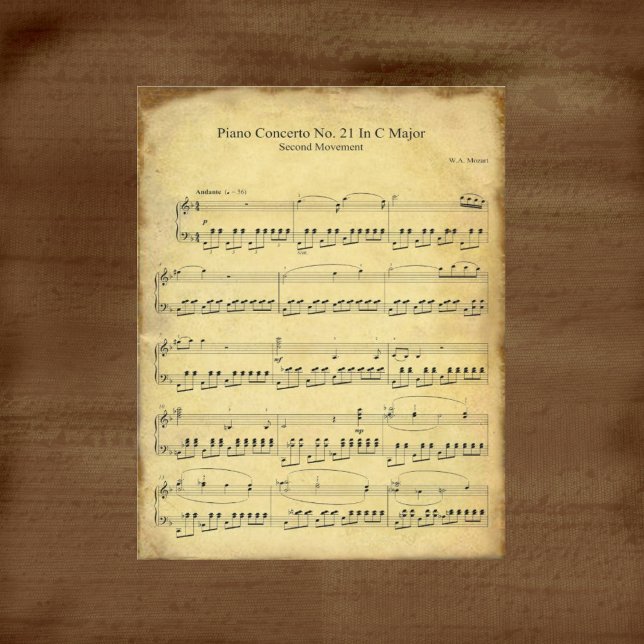 Mozart-Klavierkonzert #21 Scrapbook Paper (Von Creator hochgeladen)