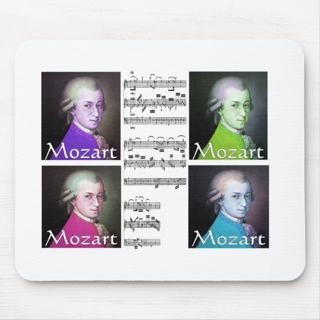 Mozart-Liebhaber-Geschenke Mousepad (Vorne)