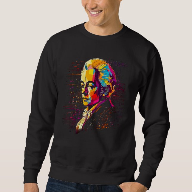 Mozart Music Composer Piano Sweatshirt (Vorderseite)