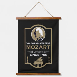 Mozart Music Lover Gift Wandteppich Mit Holzrahmen