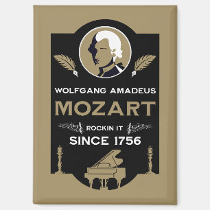 Mozart Musikliebhaber-Geschenk Magnet