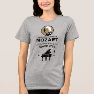 Mozart Musikliebhaber-Geschenk Tri-Blend Shirt