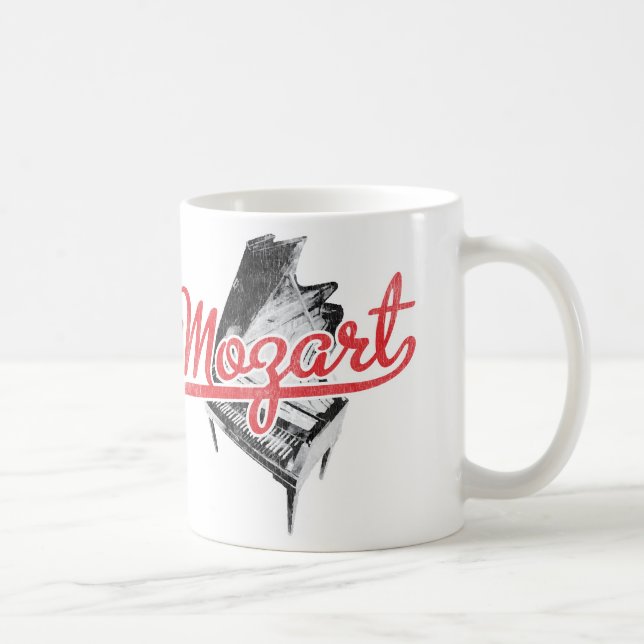 Mozart - österreichischer Komponist-Musiker Kaffeetasse (Rechts)
