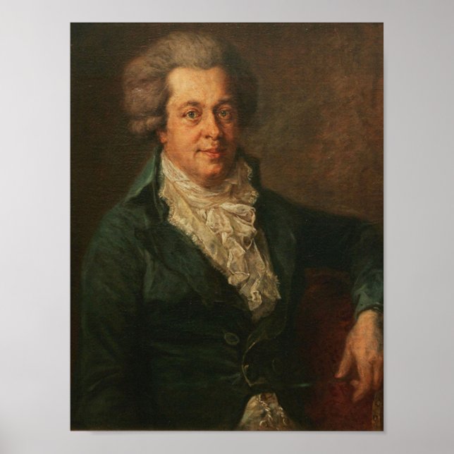 Mozart Portrait Poster (Vorne)