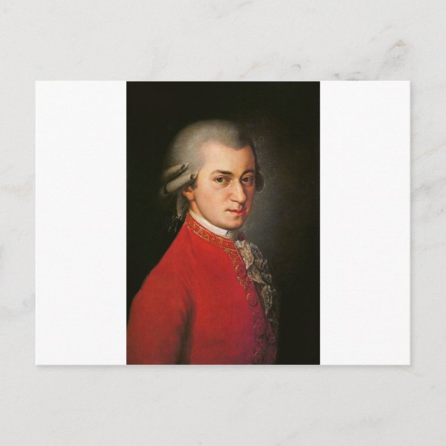 Mozart Postkarte (Vorderseite)