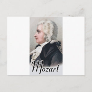Mozart Postkarte