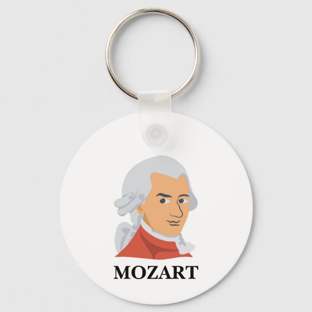 Mozart Schlüsselanhänger (Vorderseite)