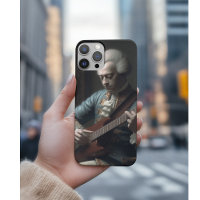 Mozart spielt E-Gitarre