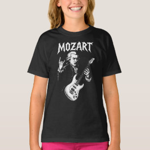 Mozart spielt Gitarre in Metal-Band T-Shirt