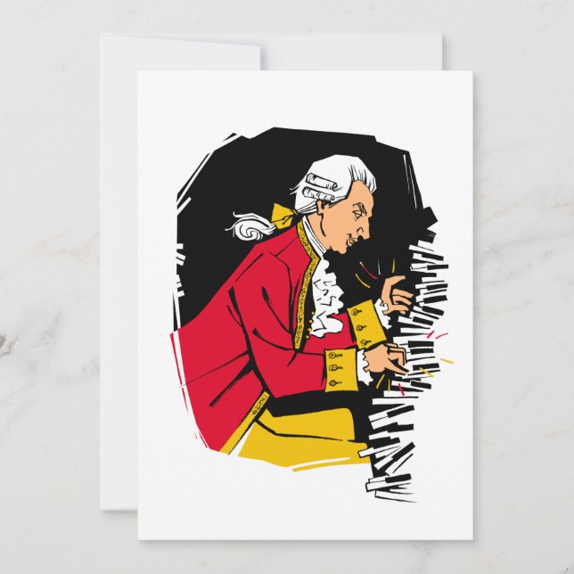 Mozart spielt Klavier (Vorderseite)