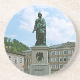 Mozart-Statue in Salzburg Getränkeuntersetzer