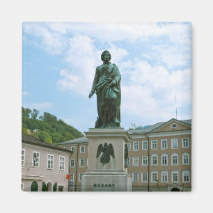 Mozart-Statue in Salzburg Magnet