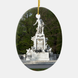 Mozart-Statue Keramik Ornament