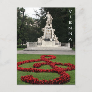 Mozart-Statue Wien Postkarte