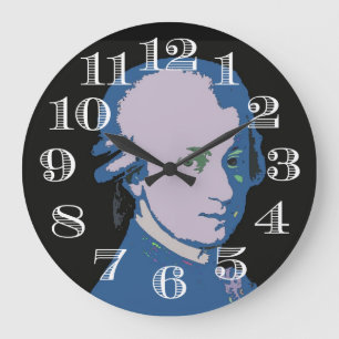 Mozart-Uhr-Entwurf Große Wanduhr
