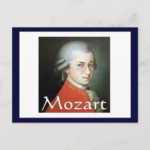 Mozartgeschenke für Musikfans Postkarte
