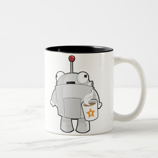 Mozbot Kaffee-Tasse Zweifarbige Tasse (Rechts)