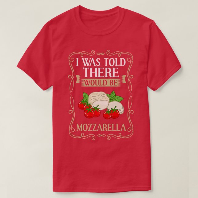Mozzarella Cheese Recipes Buffalo Italian Fresh Pr T-Shirt (Design vorne)