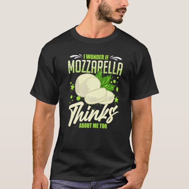 Mozzarella Käse Rezepte Buffalo Italienisch Frisch T-Shirt (Vorderseite)