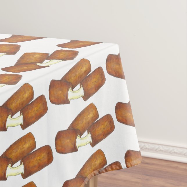 Mozzarella Käse Sticks Junk Food Print Muster Tischdecke (Beispiel)
