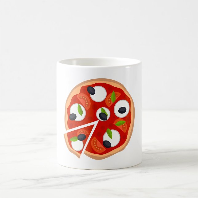 Mozzarella-Pizza mit Tomate und Basilikum Kaffeetasse (Von Creator hochgeladen)