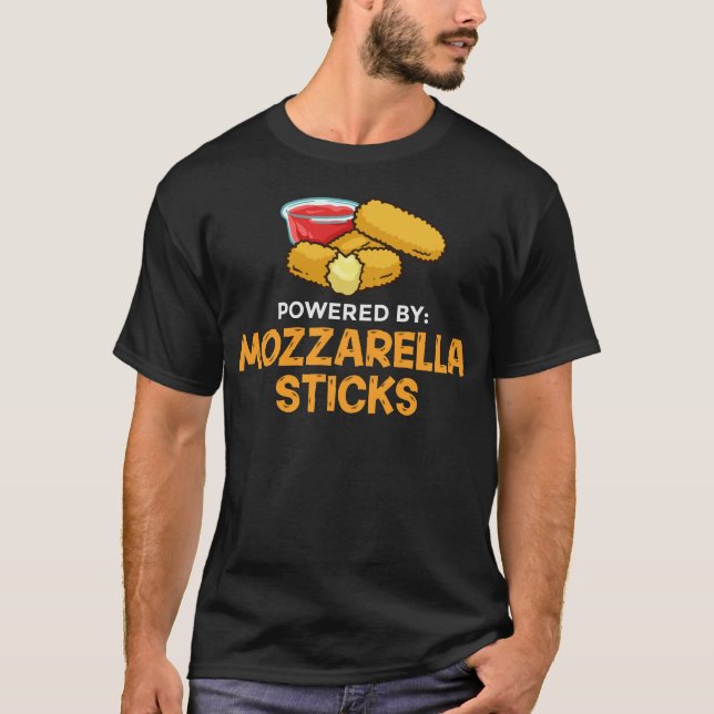 Mozzarella Sticks Geschenk Käse Backbrot T-Shirt (Vorderseite)