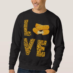 Mozzarella Sticks Leopard Liebe Käsesäcke Nahrung Sweatshirt