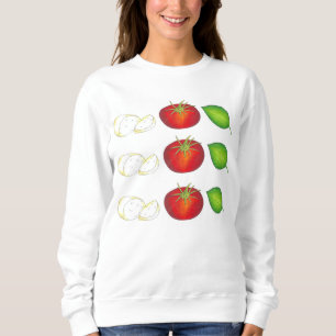 Mozzarella Tomato Basilika Italienische Küche Nonn Sweatshirt