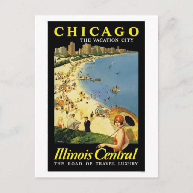 MP2287~Chicago-The-Vacation-City-Posters Postkarte (Vorderseite)