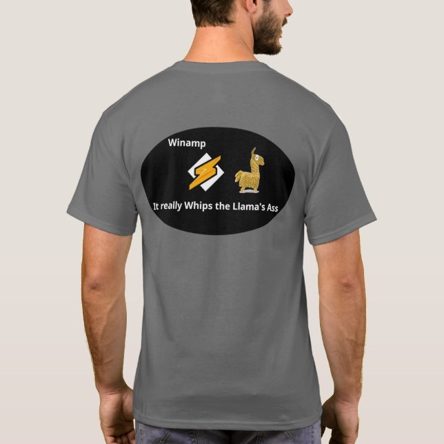 MP3 Llama-T - Shirt (Rückseite)