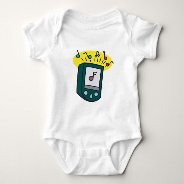 MP3-Player-Design Baby Strampler (Vorderseite)