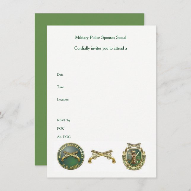 MP-Ehegatte soziale Einladung (Vorne/Hinten)