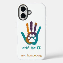 MPA One Voice Paw Print in Hand Print Phone Case