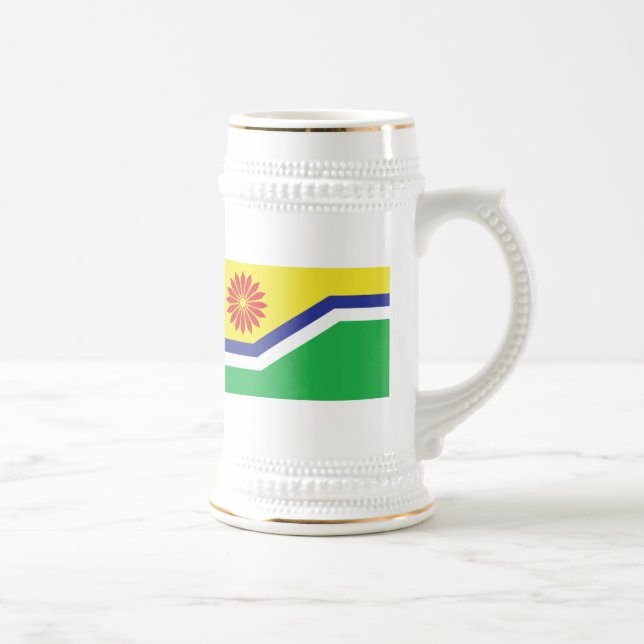 Mpumalanga-Flagge Bierglas (Rechts)